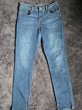 Levi's Hi Rise Skinny Jeans Womens 8/29 Medium Wash Blue Denim Stretch 19970-009